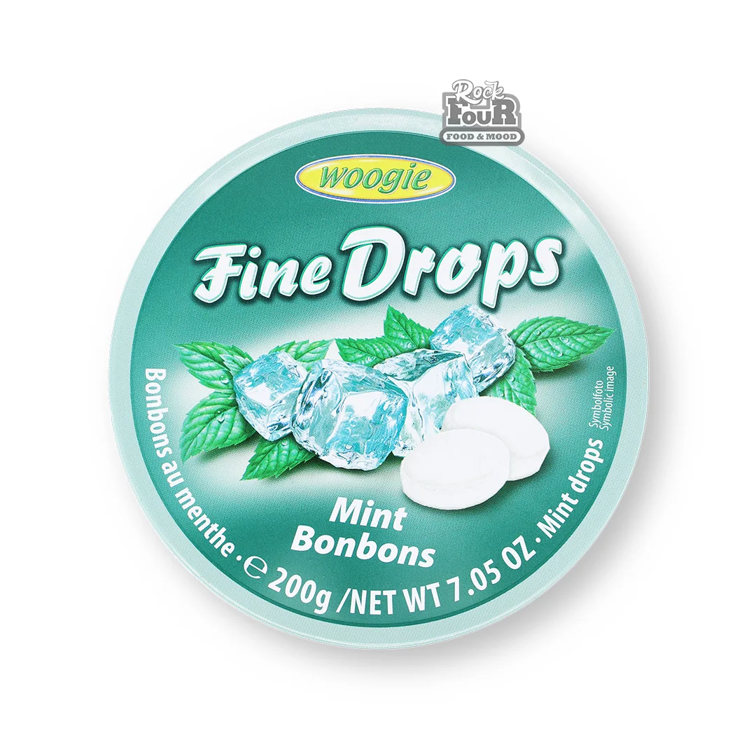 Леденцы «Woogie Fine Drops» со вкусом мяты 200г
